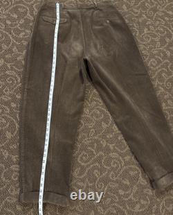 Men's Vintage Polo Ralph Lauren 34X36 Corduroy Pants Brown Excellent Condition