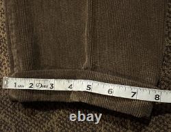 Men's Vintage Polo Ralph Lauren 34X36 Corduroy Pants Brown Excellent Condition