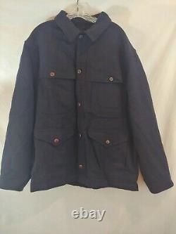 Men's Vintage Polo Ralph Lauren Field Hunting Coat Wool Multi Pocket Size XL