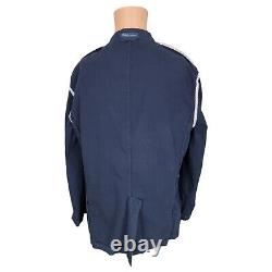 Men's Vintage Polo Ralph Lauren Sport Coat (Large) Chino Jacket Navy Blue Blazer