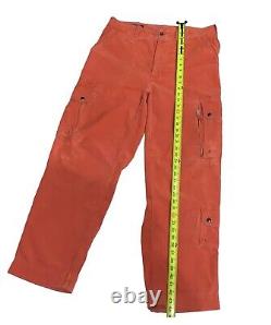 Mens Vintage 90s POLO RALPH LAUREN Corduroy Cargo Pants Terracotta Size 34/32