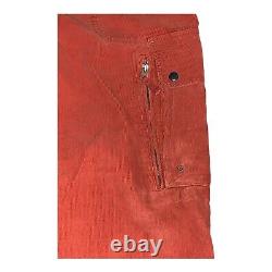 Mens Vintage 90s POLO RALPH LAUREN Corduroy Cargo Pants Terracotta Size 34/32