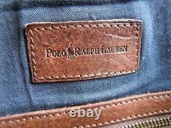 NEW vintage POLO Ralph Lauren Commuter Gentlemans Briefcase Bag Canvas Leather
