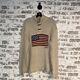 Nice! Heavy Vintage Polo Ralph Lauren Usa Flag Linen Knit Sweater Large
