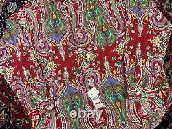 NOS VTG Polo Ralph Lauren Psychedelic Paisley 100% Silk Button Up Shirt Sz XXL