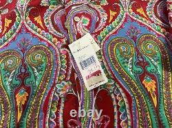 NOS VTG Polo Ralph Lauren Psychedelic Paisley 100% Silk Button Up Shirt Sz XXL