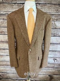 NWOT Vintage Polo Ralph Lauren Harris Tweed Wool Blazer Size 44