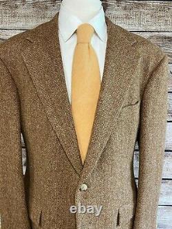 NWOT Vintage Polo Ralph Lauren Harris Tweed Wool Blazer Size 44