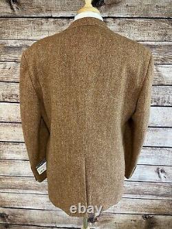 NWOT Vintage Polo Ralph Lauren Harris Tweed Wool Blazer Size 44