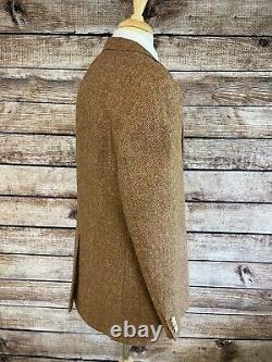 NWOT Vintage Polo Ralph Lauren Harris Tweed Wool Blazer Size 44