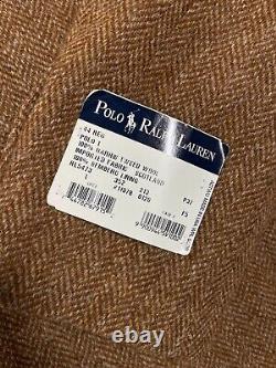 NWOT Vintage Polo Ralph Lauren Harris Tweed Wool Blazer Size 44