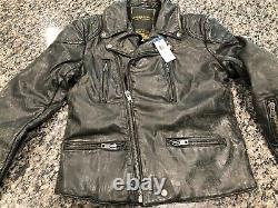 NWT $498 Polo Ralph Lauren Motorcycle Jacket Denim Supply Rare MC VTG NYC Skull