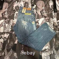 NWT Polo Ralph Lauren Distressed EXPEDITION PATCH Vintage Classic Denim Jeans 36