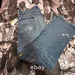 NWT Polo Ralph Lauren Distressed EXPEDITION PATCH Vintage Classic Denim Jeans 36