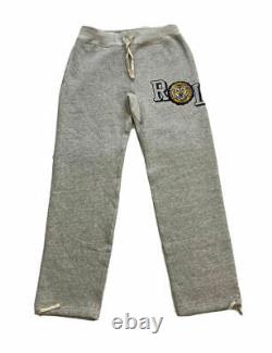 NWT Polo Ralph Lauren GREY VINTAGE TIGER Patch Sweat Pants Men's size 2XL