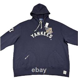 NWT Polo Ralph Lauren New York Yankees Hoodie Mens 3XL Navy Cooperstown Vintage