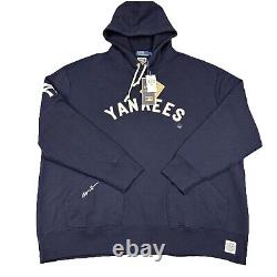 NWT Polo Ralph Lauren New York Yankees Hoodie Mens 3XL Navy Cooperstown Vintage