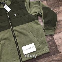 NWT Polo Ralph Lauren VINTAGE Hybrid Brushed Green Fleece Jacket Large $248