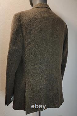 NWT VTG Polo by Ralph Lauren Men's Size 42R Gray Herringbone Blazer Jacket