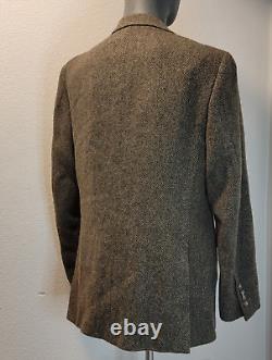 NWT VTG Polo by Ralph Lauren Men's Size 42R Gray Herringbone Blazer Jacket