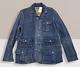 Nwt Vintage Polo Ralph Lauren Men's Fishing Hunting Denim Look Jacket Size Xl