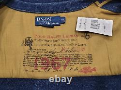 NWT Vintage Polo Ralph Lauren Men's Fishing Hunting Denim Look Jacket Size XL