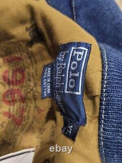 NWT Vintage Polo Ralph Lauren Men's Fishing Hunting Denim Look Jacket Size XL