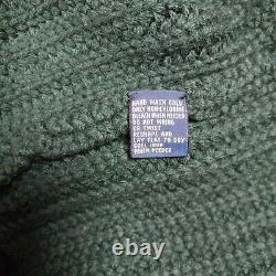 NWT Vintage Polo Ralph Lauren Men's XL Coat Hooded Toggle Wool Knit Green