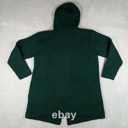 NWT Vintage Polo Ralph Lauren Men's XL Coat Hooded Toggle Wool Knit Green