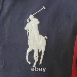 NWT Vintage Polo Ralph Lauren USA Snow Polo Challenge Cup Rugby L Long Sleeve