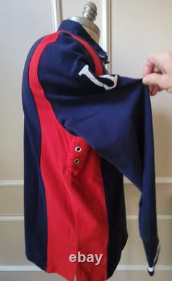 NWT Vintage Polo Ralph Lauren USA Snow Polo Challenge Cup Rugby L Long Sleeve