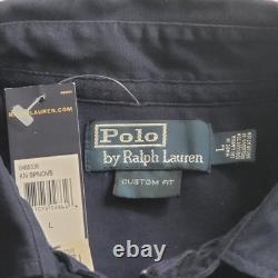 NWT Vintage Polo Ralph Lauren USA Snow Polo Challenge Cup Rugby L Long Sleeve