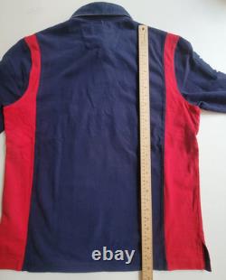 NWT Vintage Polo Ralph Lauren USA Snow Polo Challenge Cup Rugby L Long Sleeve