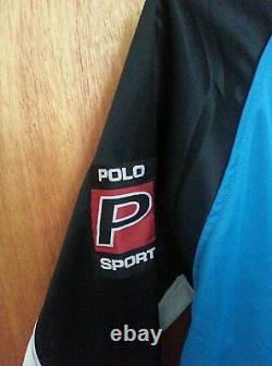 NWT vtg Polo Sport Ralph Lauren Pepsi cycling jacket pwing snow beach 92 stadium