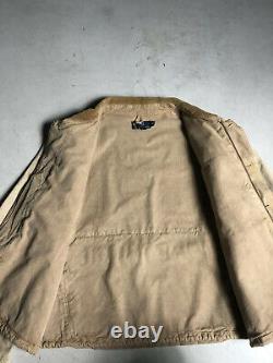 New Polo Ralph Lauren Khaki Hunting Fishing Jacket Coat RRL Safari VTG Rugged XL