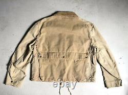 New Polo Ralph Lauren Khaki Hunting Fishing Jacket Coat RRL Safari VTG Rugged XL