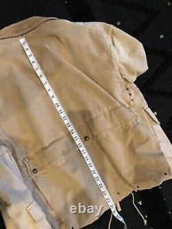 New Polo Ralph Lauren Khaki Hunting Fishing Jacket Coat RRL Safari VTG Rugged XL