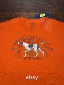 Nwt Vintage Ralph Lauren Polo Sportsman P Wing Stadium Hi Tech Fish Bear Dog XL