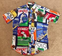 Nwt Vtg Polo Ralph Lauren Stadium Retro Chariots Olympic 1992 Tennis Shirt S, M