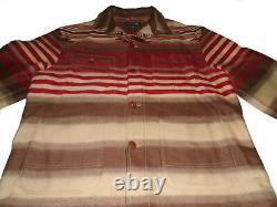 POLO COUNTRY by RALPH LAUREN Blanket Jacket VTG Aztec Navajo Wool USA Mens LG