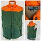 Polo Ralph Lauren Men's Vintage Western Blaze Orange/green Outdoor Vest Xl
