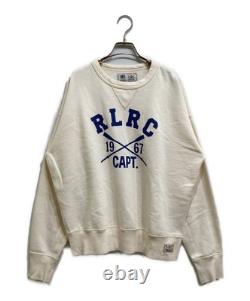 POLO RALPH LAUREN Vintage Fit Fleece Graphic Sweatshirt Size M White Men