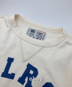 POLO RALPH LAUREN Vintage Fit Fleece Graphic Sweatshirt Size M White Men