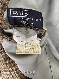 POLO RALPH LAUREN Vintage Tweed BLAZER JACKET Houndstooth Plaid Union USA Made