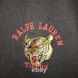 POLO RALPH LAUREN Vintage Varsity Long Sleeve Jacket Tiger Patch XXL 2XL Sport