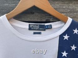 POLO RALPH LAUREN vintage Limited Edition Cp-93 T-shirt In Sailboat Print Large