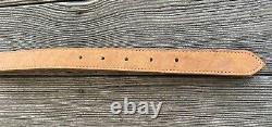 POLO Ralph Lauren Rare Vintage Leather Belt-FOX AND BUGLE BUCKLE -Size 32