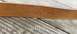 POLO Ralph Lauren Rare Vintage Leather Belt-FOX AND BUGLE BUCKLE -Size 32