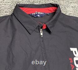 POLO SPORT Ralph Lauren Spell Out Patch Color Block Jacket 90s XXL 2XL Vintage