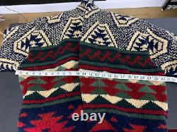 Polo Country Ralph Lauren Large VTG Cardigan Indian RRL Aztec Southwestern Rugby